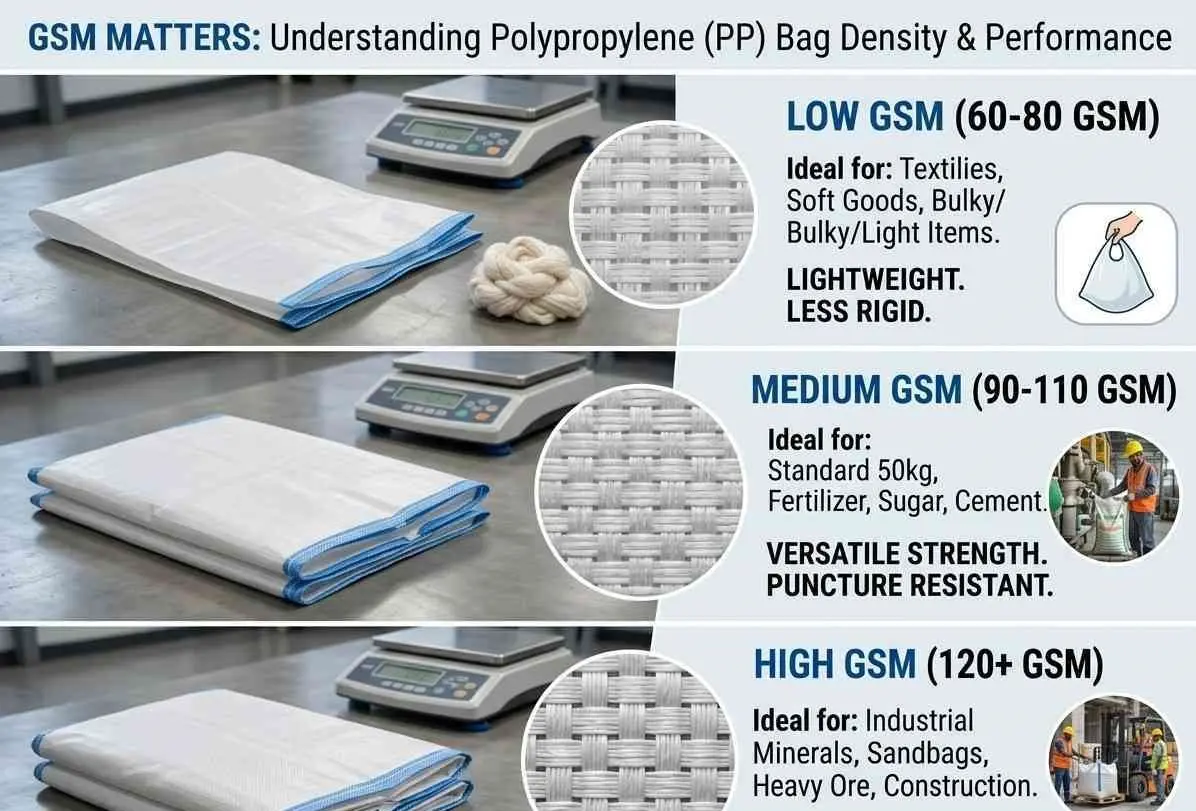 What is GSM in PP woven bags and how to choose