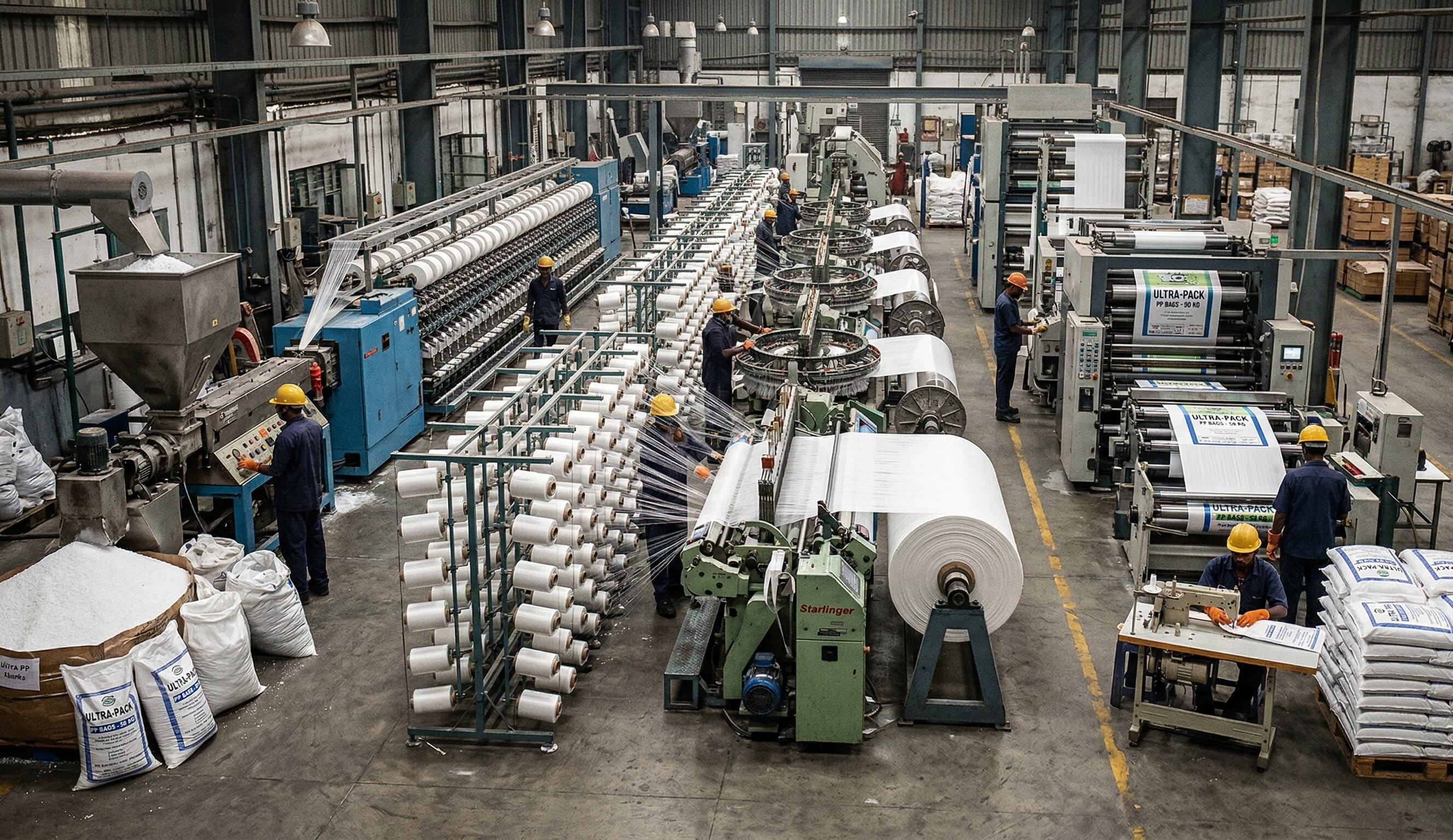 PP bag manufacturing process in India