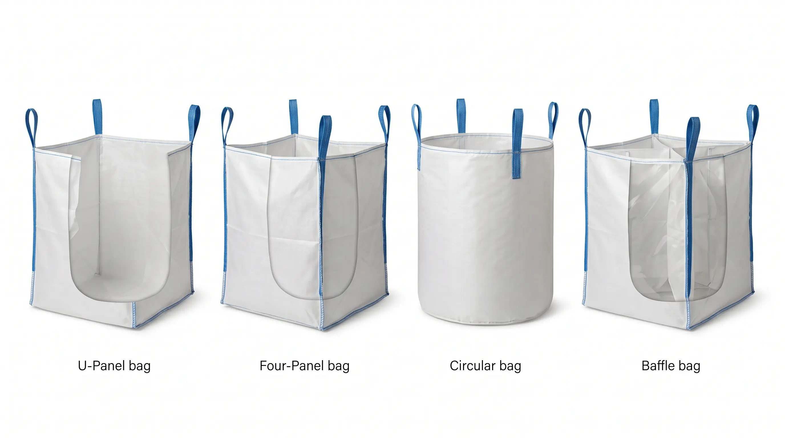 FIBC Bag Construction U Panel 4 Panel Circular Baffle