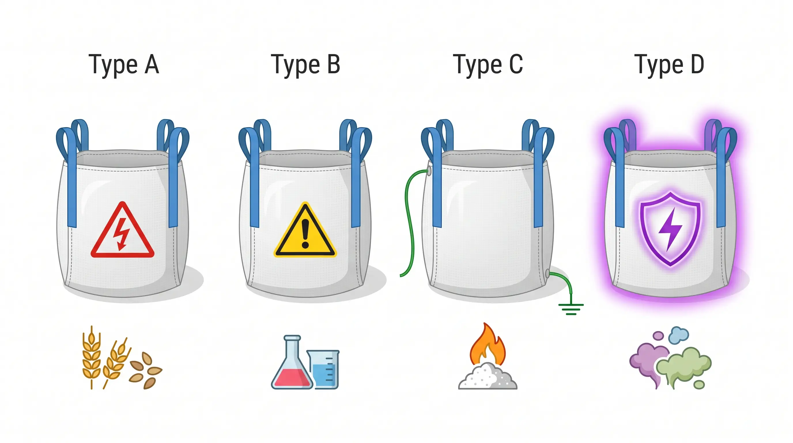 FIBC Bag Types A B C D